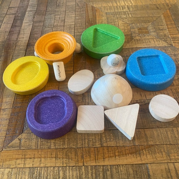 Plan Toys Wooden Stacking Rocket Multi - Picture 5 of 5